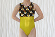 Bacon & Eggs Gymnastics Leotard for Girls Toddlers Kids Teens Dance Ballet Gymnast Costume Custom Yellow Bodysuit Leo AERO Leotards