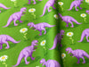 T-Rex Gymnastics Leotard Girls Toddlers Kids Teen Dance Ballet Gymnast Gifts Custom Bodysuit Dinosaur Flowers Purple Leo by AERO Leotards