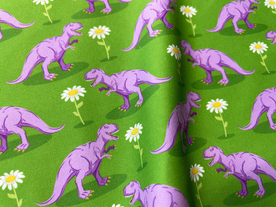 T-Rex Gymnastics Leotard Girls Toddlers Kids Teen Dance Ballet Gymnast Gifts Custom Bodysuit Dinosaur Flowers Purple Leo by AERO Leotards