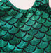 Green Mermaid Gymnastics Leotard Girls Toddlers Kids Teens Dance Ballet Gymnast Custom Bodysuit Fish Scales Leo by AERO Leotards