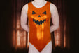 Halloween Gymnastics Leotard Girls Toddlers Kids Teens Dance Ballet Costume Custom Bodysuit Pumpkin Face Leo by AERO Leotards