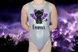 Halloween Gymnastics Leotard Girls Toddlers Kids Teens Dance Ballet Costume Custom Bodysuit Personalized Bat Cat Leo by AERO Leotards