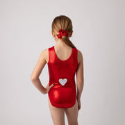 Personalized Heart Gymnastics Leotard Girls Teen Child Kids Toddlers Dance Ballet Custom Bodysuit Sparkle Heart Name Leo by AERO Leotards