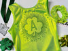 Personalized Initial Shamrock Gymnastics Leotard Girls Toddler Kids Teen Dance Ballet Custom Bodysuit Rhinestone St. Patrick's AERO Leotards