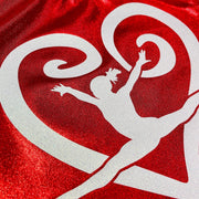 Gymnastics Leotard Girls Teen Child Kids Toddlers Dance Ballet Custom Bodysuit Sparkle Gymnast Heart Leo by AERO Leotards