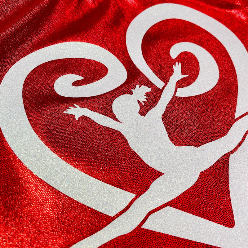 Gymnastics Leotard Girls Teen Child Kids Toddlers Dance Ballet Custom Bodysuit Sparkle Gymnast Heart Leo by AERO Leotards