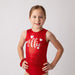 Personalized Heart Gymnastics Leotard Girls Teen Child Kids Toddlers Dance Ballet Custom Bodysuit Sparkle Heart Name Leo by AERO Leotards