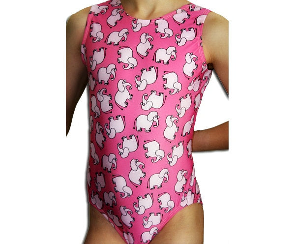 Elephants Gymnastics Leotard Girls Toddlers Kids Teens Dance Ballet Gymnastics Gifts Custom Bodysuit Elephant Leo by AERO Leotards